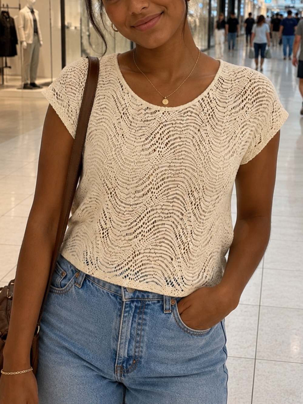 Forever 21 Holy/Lacy Shirt